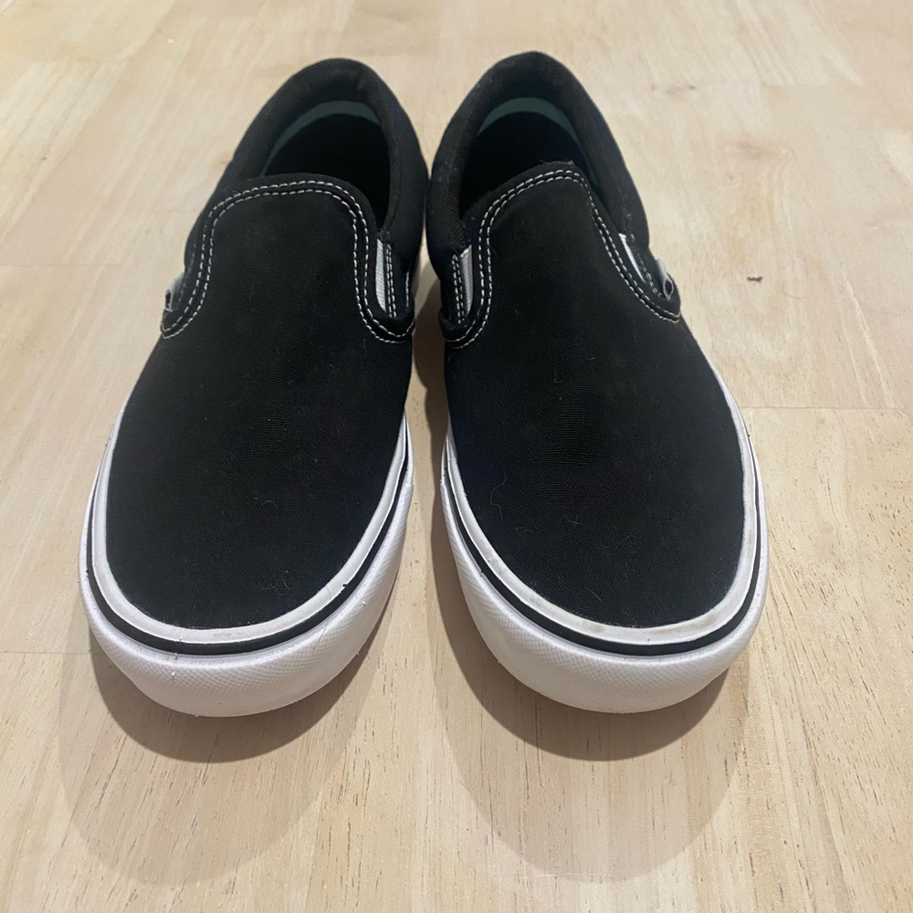 Black Vans Slip on shoes size 7.5 Never Worn